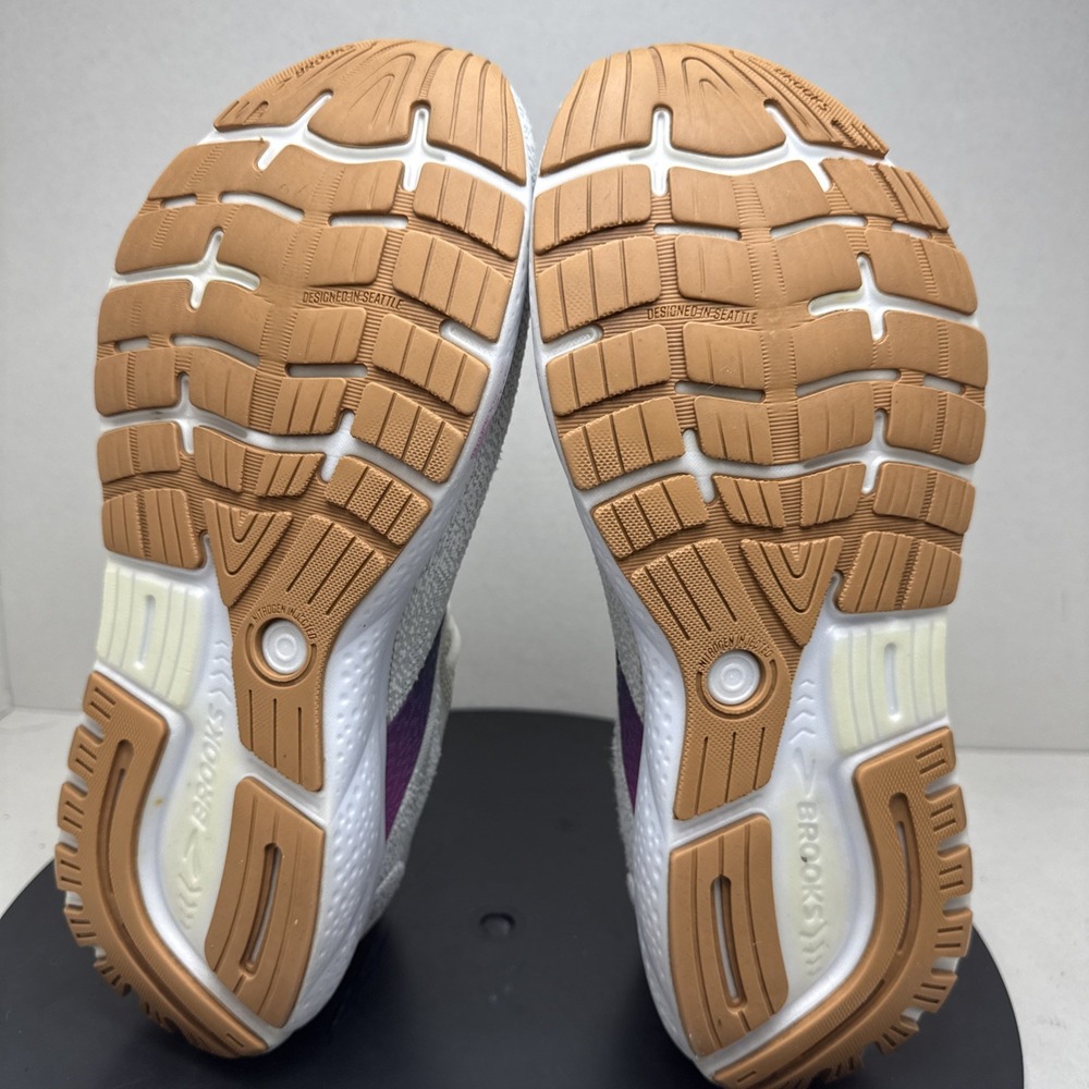 Brooks Ghost 16 White Blue Light Grey Women's Size 10.5 D Running Walking Shoes - Picture 8 of 12